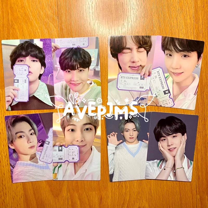[ ready stock ] bts sowoozoo mini photocard official ticket special card taehyung jungkook jin yoong