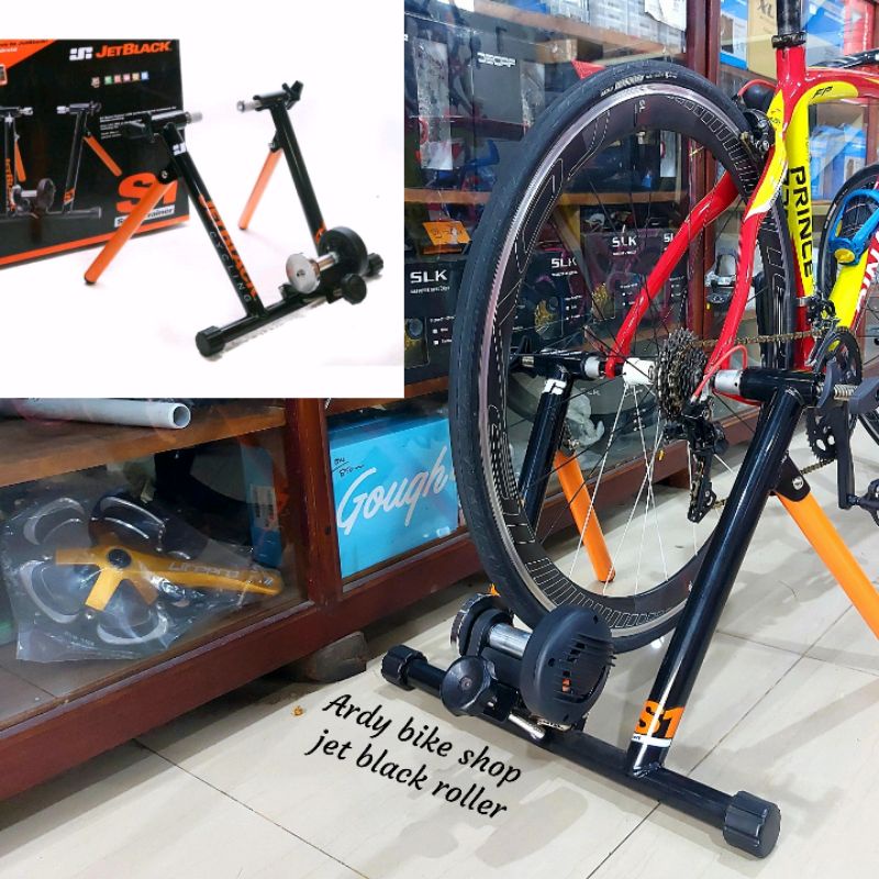 bike roller jet black s 1 no kaw original taiwan trainer sepeda bike trainer