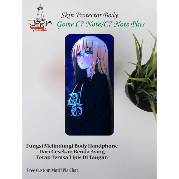 Dapat 2pcs Garskin Hp Gome C7 Note dan C7 Note Plus Motif woman - Free Custom Via Chat
