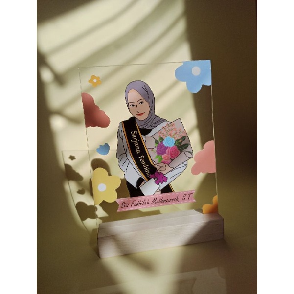 Akrilik Custom (A5) Graduation, Happy birthday