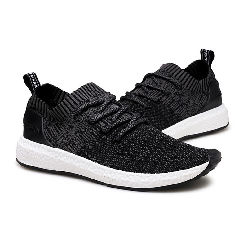 Toread Sepatu Sneakers Sepatu Pria Kasual Sepatu Lari Sport Training Running Shoes Hitam SP201 - A