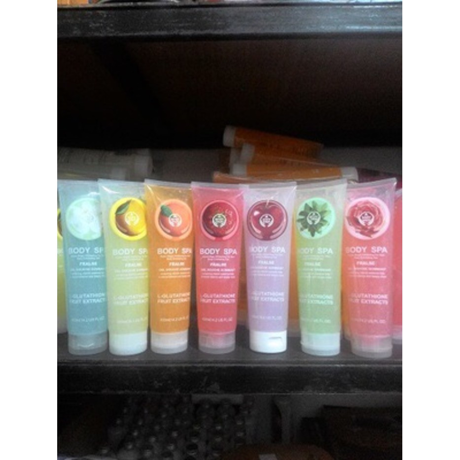 RK BODY SPA NEW   BODY SHOP PEELING GEL SPA 400ML Murah