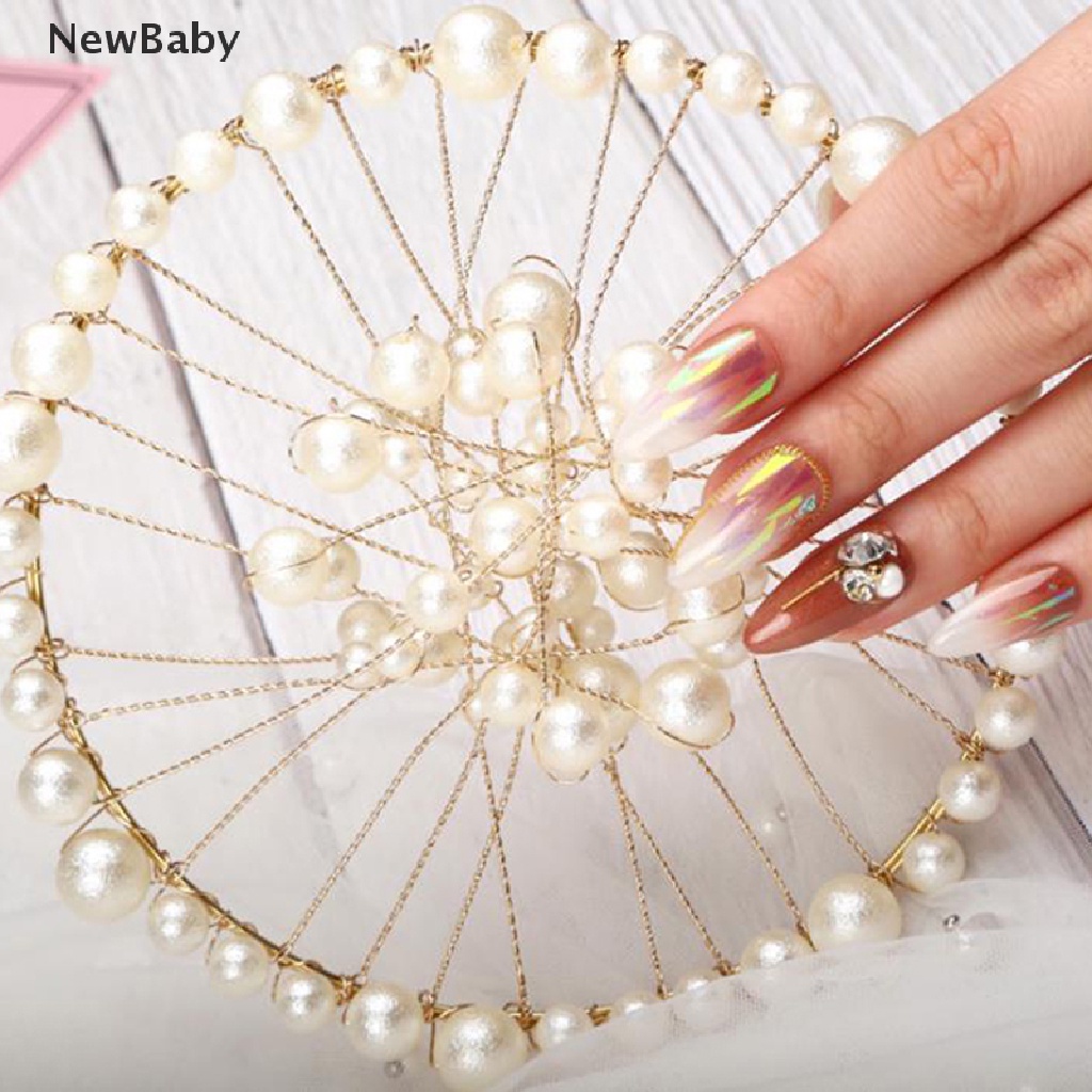 Newbaby 1pc Papan Mutiara Imitasi Untuk Dekorasi Nail Art