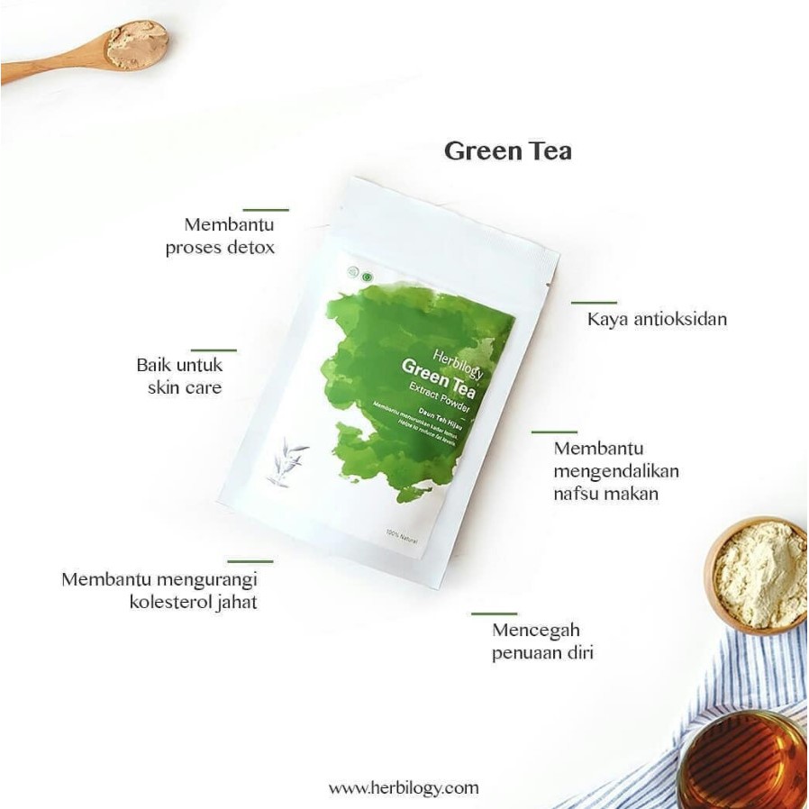 Herbilogy Green tea Extract Powder 100g