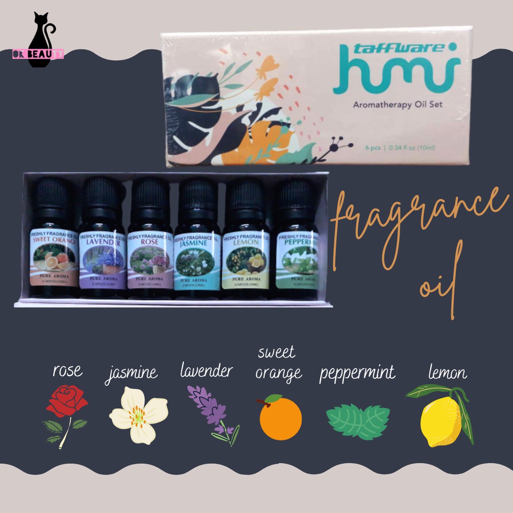 DIFFUSER OIL MINYAK ESSENSIAL ESSENTIAL HUMIDIFIER AROMATERAPI PAKET 10ML AROMA TERAPI AROMATHERAPY