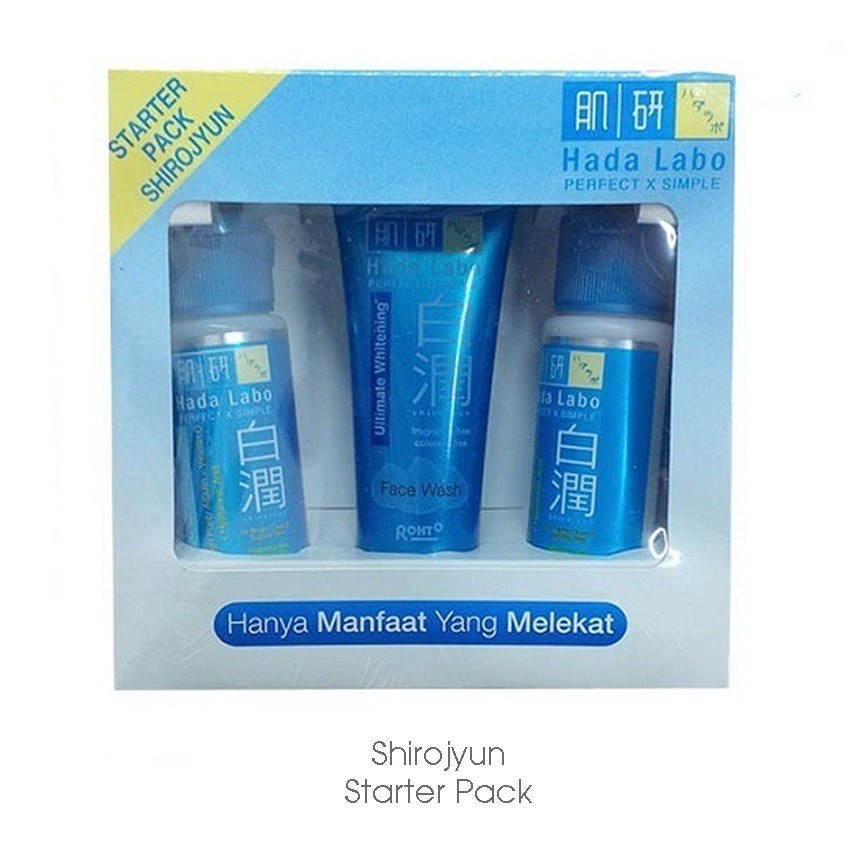 Hadalabo (Hada Labo) Starter Pack Shirojyun (Biru)