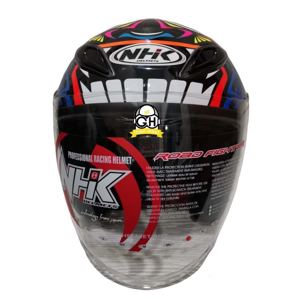 HELM NHK R6 REMY #2 BLACK GP EDITION SINGLE VISOR ORIGINAL NHK