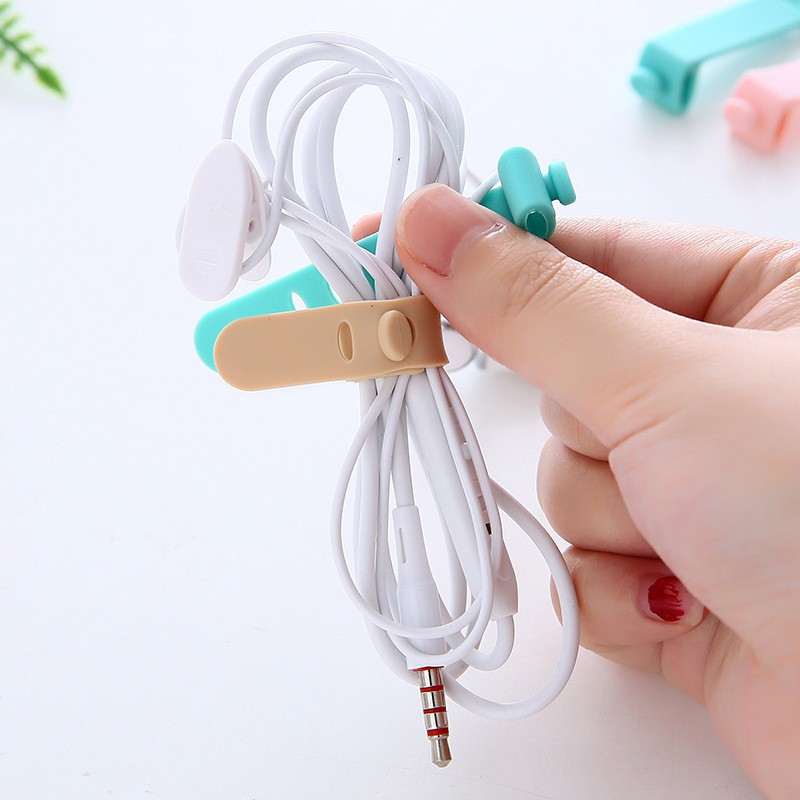 [CTSHOP]Pengikat penggulung perapih penjepit penahan kabel / Cord Holder Penjepit Kabel Charger Hp Universal