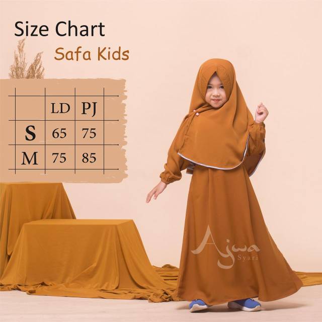 Gamis kids safa by ajwa dress anak