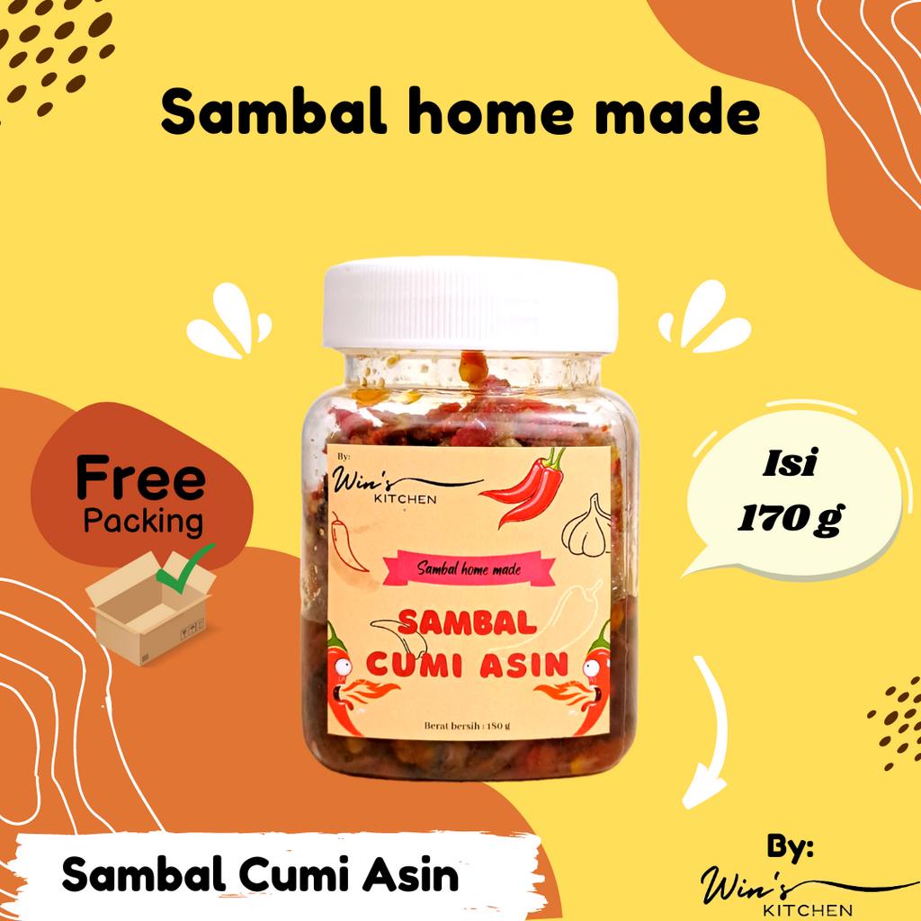 

Sambal Cumi Asin Pedas 170 Gram