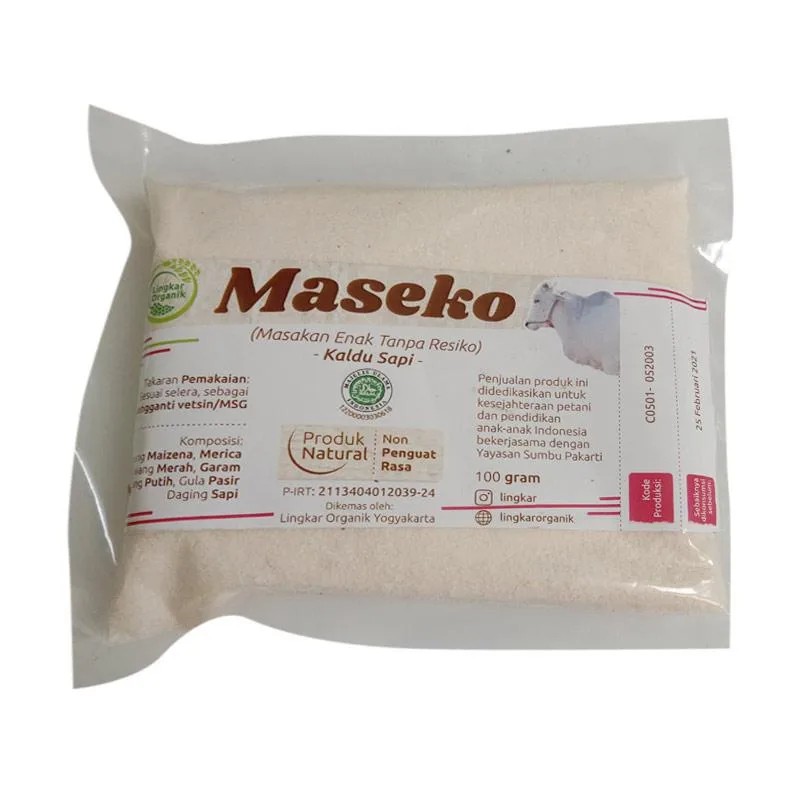 

Lingkar organik Maseko Bubuk Kaldu Ayam,Sapi,Jamur 100g (MPASI)
