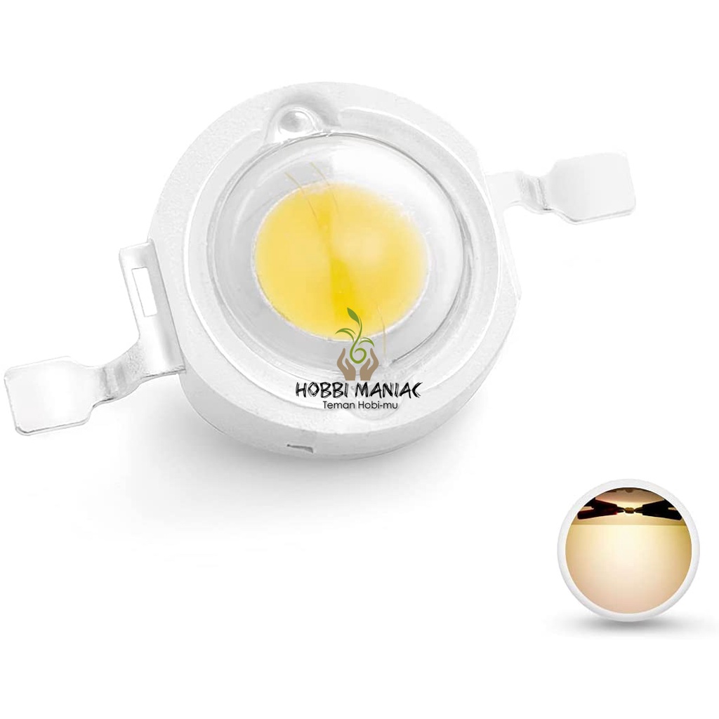 HPL LED 1WATT WARM WHITE 3000-3500K HIGH QUALITY