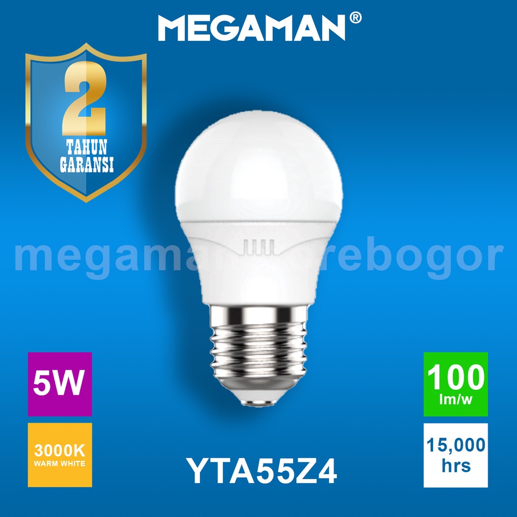 Jual Lampu Bohlam Led Megaman Yta Z W K Megamen Kuning Shopee Indonesia