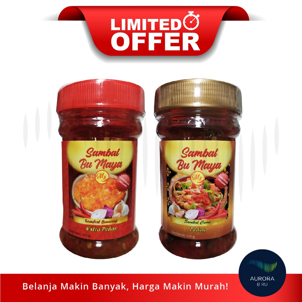 

[LIMITED OFFER] SAMBAL BU MAYA Tanpa Bahan Pengawet 130g