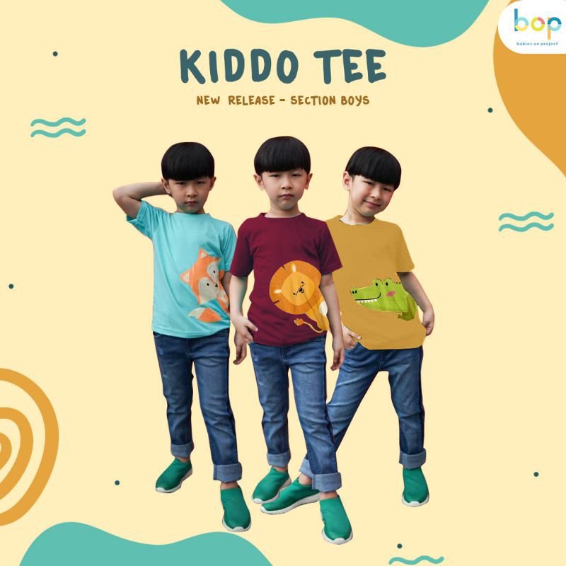 BONITO KAOS ANAK LAKI-LAKI MURAH KIDDO TEE UMUR 1-5 TAHUN BY JUMP. INC