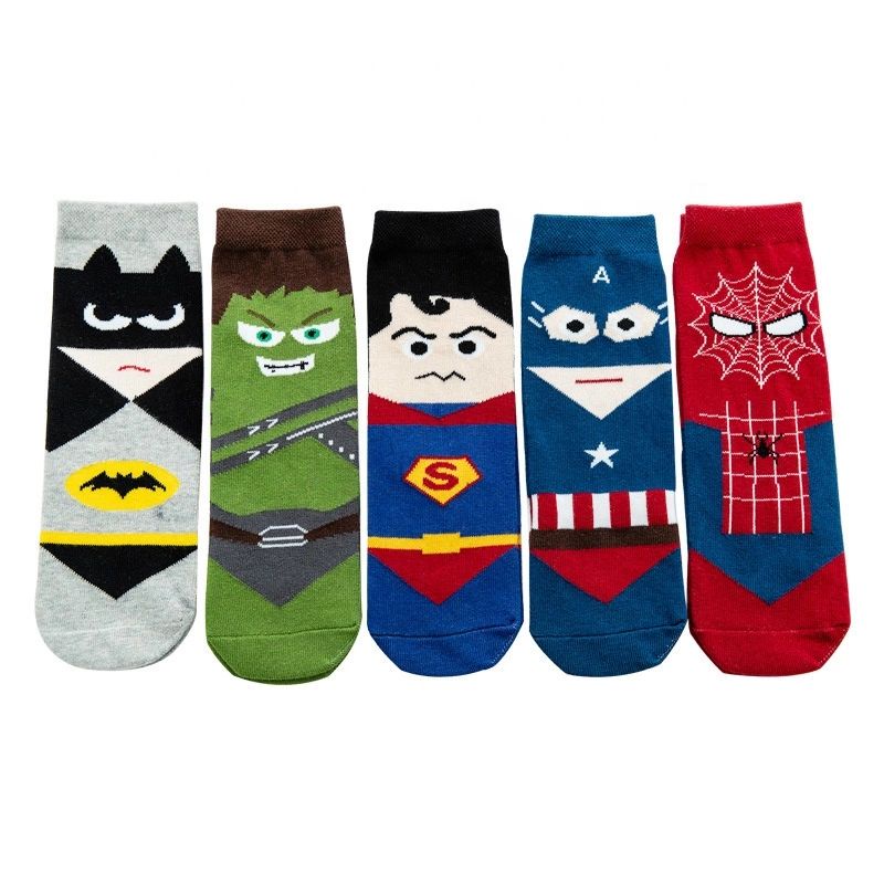 TOKO KL| Kaos kaki anak TK-SD motif superhero / kaos kaki anak karakter lucu Usia 4-8 tahun