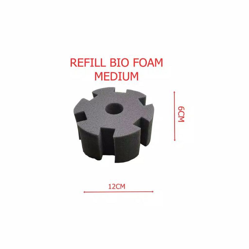 refill busa bio foam MEDIUM filter aquarium aquascape murah