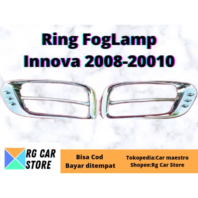 GARNISH FOGLAMP INNOVA 2008-2010 CHROME DIJAMIN PNP TINGGAL PASANG BERKUALITAS