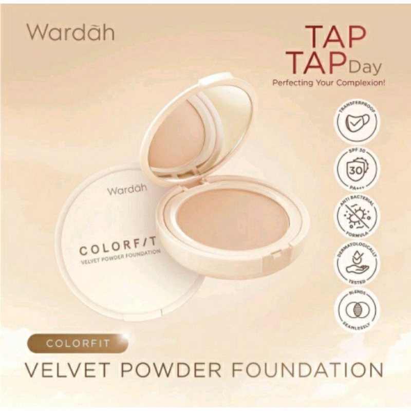 Wardah Two Way Cake Colorfit Bedak Padat Wardah