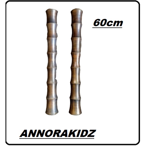 Handle Pintu Kuningan Motif Pring Kuning 60 cm