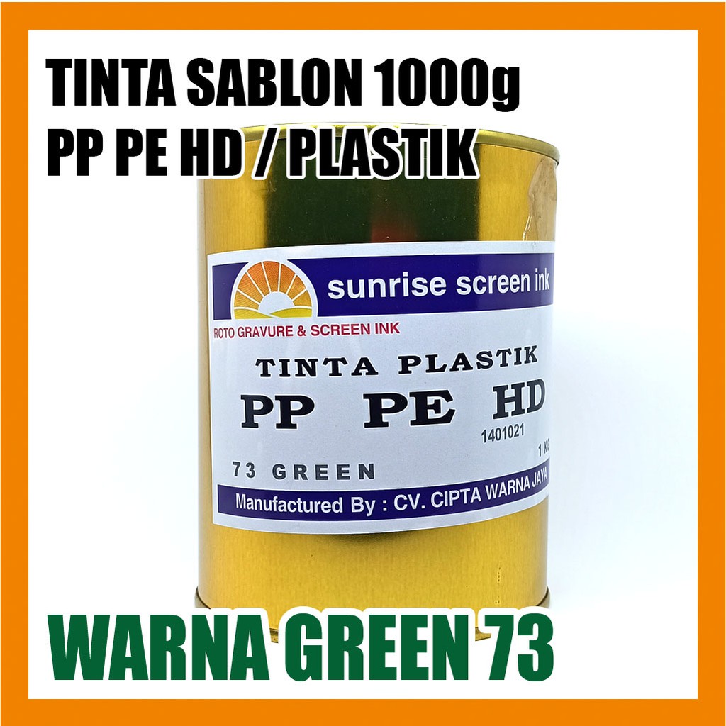 

Tinta Sablon Plastik PPHD 73 GREEN 1000g
