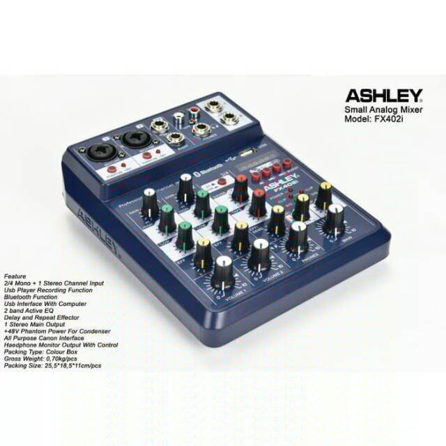 Mixer Ashley FX 402 i Original Bluetooth Ashley FX402i - 4 Channel