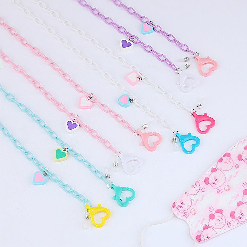 PROMO 5.5 Strap Masker Rantai Import Juntai Love Hati 2in1 Rantai Kacamata / Kalung Masker / Tali Masker