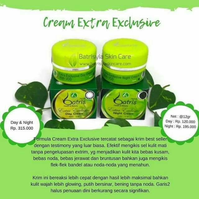 Cek Manfaat Cream Extra Exclusive Batrisyia Herbal 