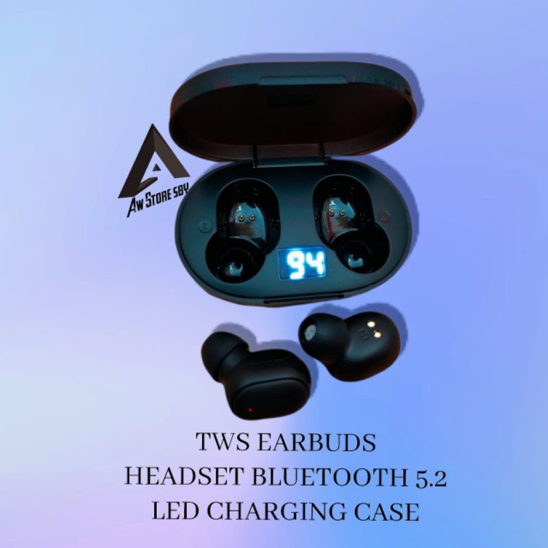 HEADSET BLUETOOTH TWS EARBUDS LED BOX CHARGER EARPHONE TWS BLUETOOTH 5.2 TWS [SGS-ZBOX]