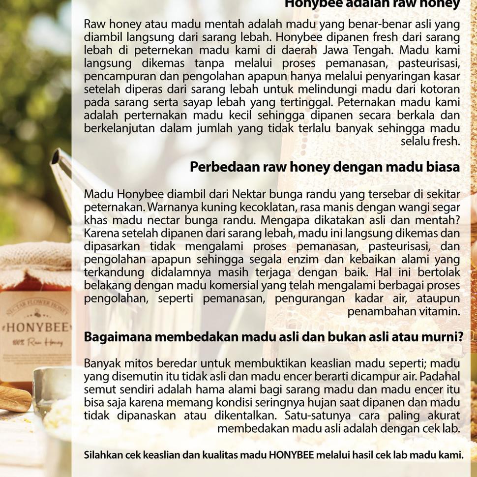 

Semua ready Madu Asli 700gr Raw Honey - Honybee,.,.