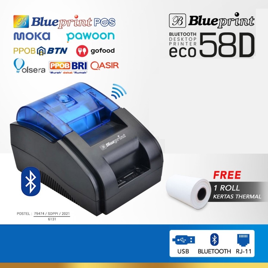 Jual Printer Thermal Kasir Blueprint Bluetooth Eco Series Eco D Shopee Indonesia