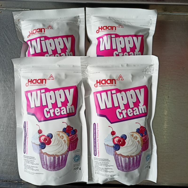 

Wippy Cream Haan 200 gr / Whipping Cream Bubuk / Creamer / Krim Kocok / Heavy Cream