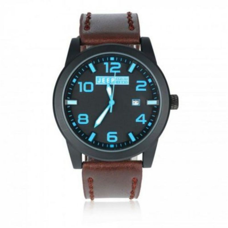 Jam Tangan Pria JEEP 9013 Strap kulit terlaris
