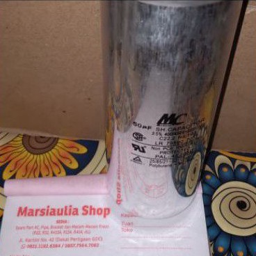 Kapasitor MC 50 Mikro/kapasitor 50 uF Kaki 2