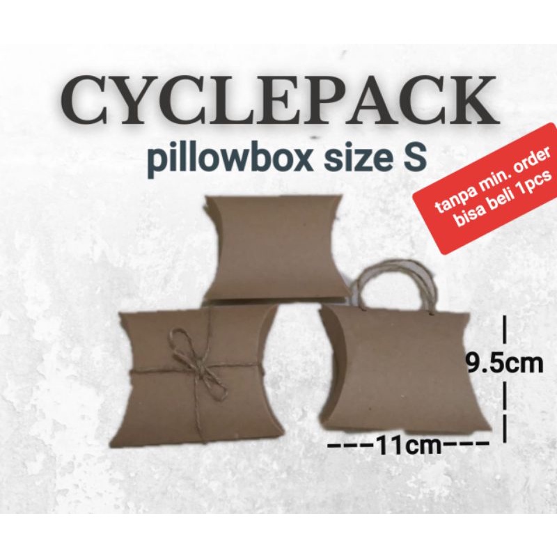 

11x9.5x3cm pillowbox S polos murah tebal