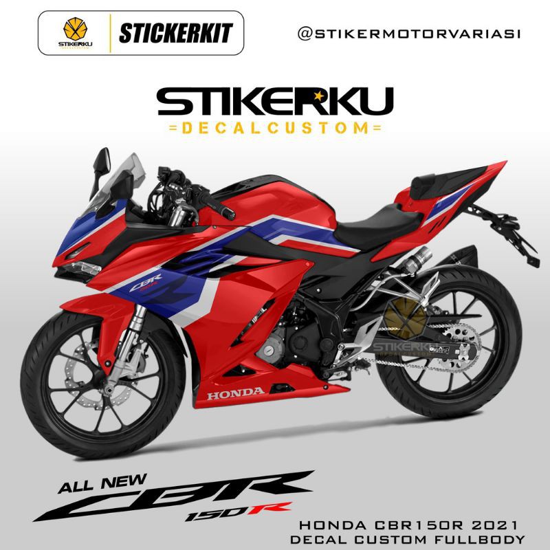 decal CBR k45r / decal CBR 150R 2021 .decal cbr 150 facelift 2021.sticker cbr 150r