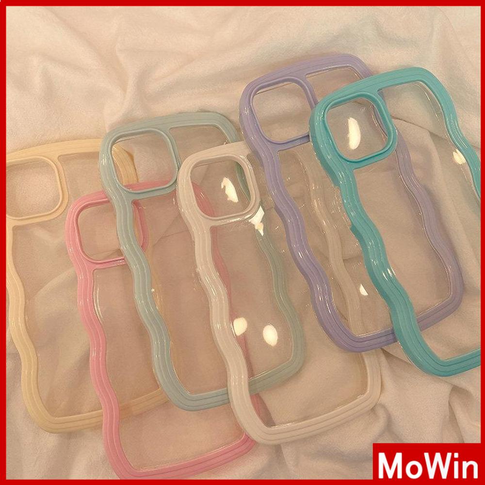 iPhone Case 2 in 1 Wave Candy Case Silicone Soft Case Clear Case Acrylic Frame Protection Camera Shockproof Compatible For iPhone 11 iPhone 13 Pro Max iPhone 12 Pro Max iPhone xr