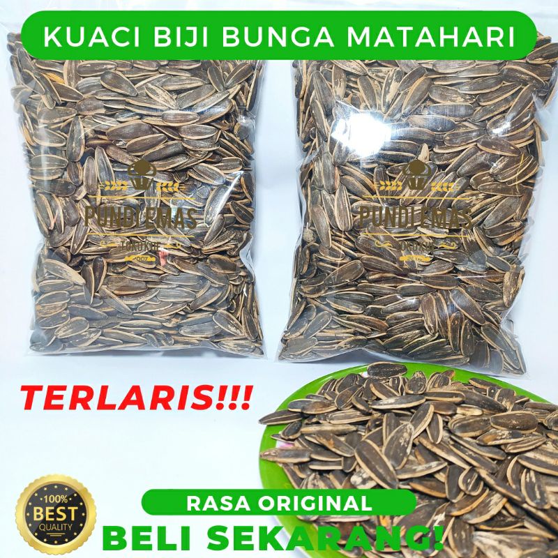 Kuaci Kiloan / Kuaci Biji Bunga Matahari Cemilan 250 Gram / Rasa Original