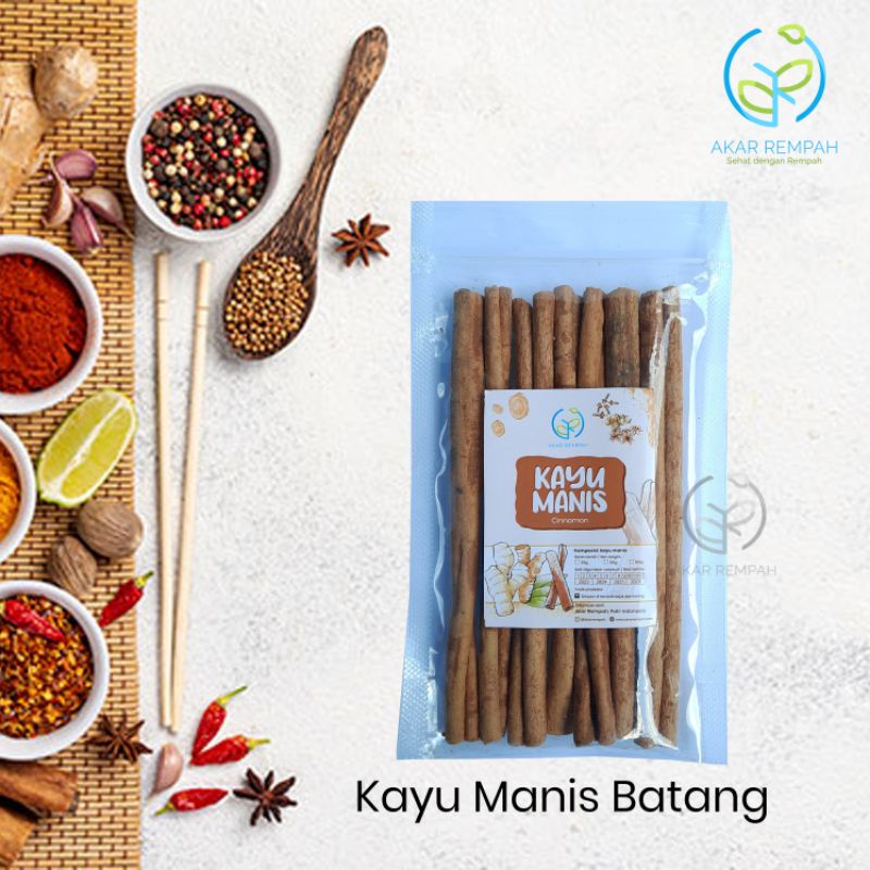 

Kayu Manis Batang Kering Akar Rempah / Cinnamon Stick / isikeranjangmu akarrempah