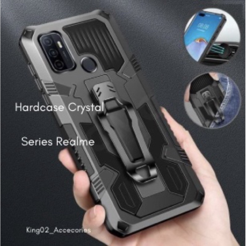 Hardcase Realme 7i Realme 2 Pro Realme 7 Realme 8 Realme 5i Realme 5 Pro Realme 7 Pro Realme 9 Realme 9 Pro Plus Realme 8 Pro Realme 5s Realme C17 Casing Soft Case Silikon Transformer Robot Kickstand