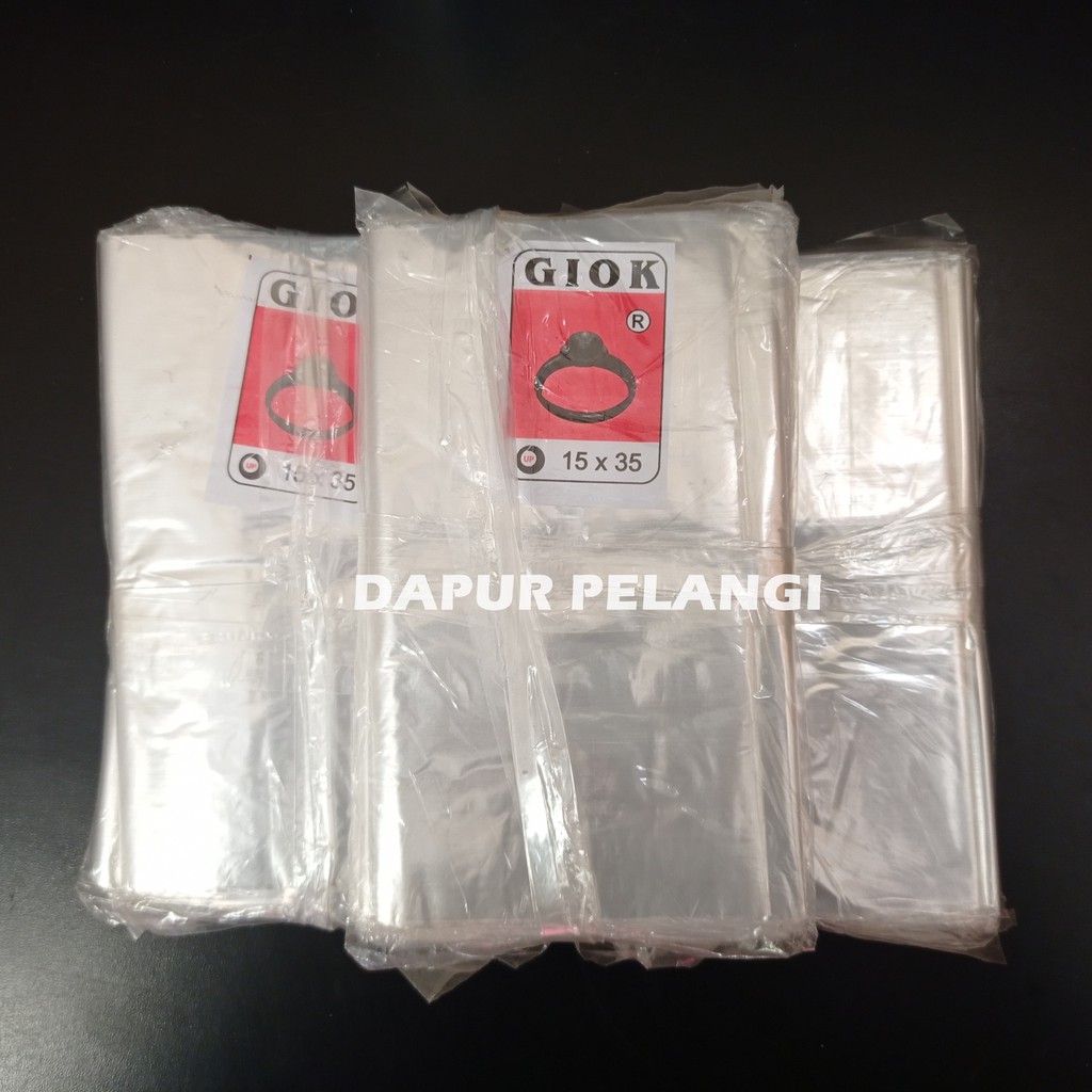 Plastik PP/Plastik Tahu/Plastik Bening/PP Tahu Giok 15x35