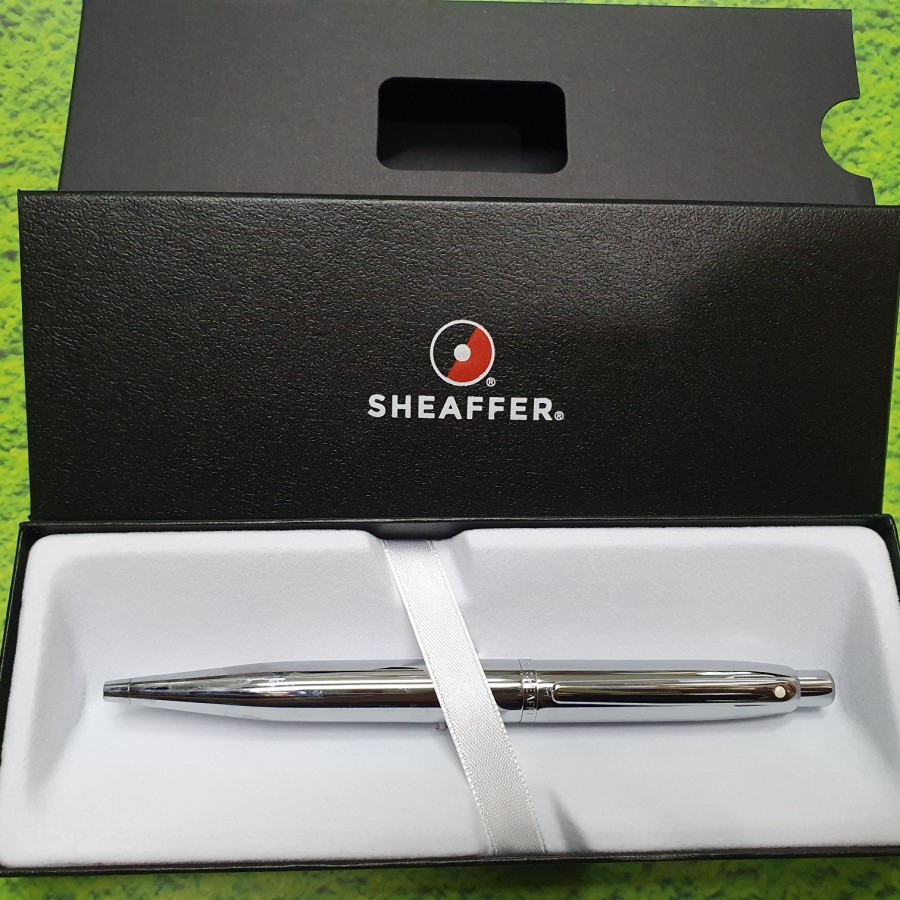 

PS-Pulpen Sheaffer VFM Original Chrome Plated Ballpoint Free Grafir Nama
