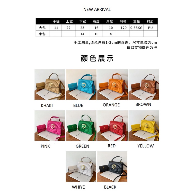 ( 2PC 1KG ) GTBI998879327 New Arrival !!!  Tas Selempang Wanita Import  Premium Terbaru+WALLET