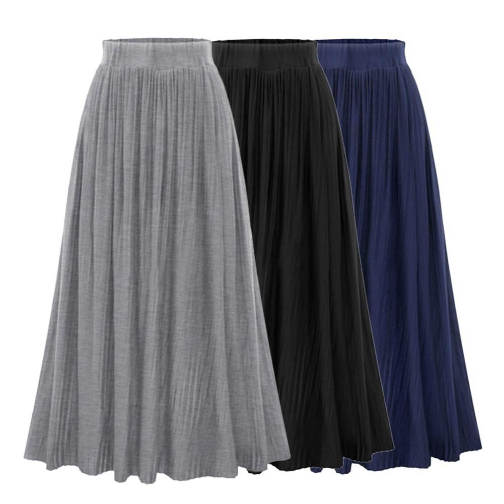  Rok  Maxi Casual Model  High Waist Lipit  untuk Pesta 