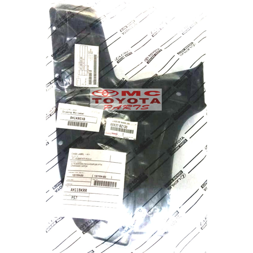 Liner Fender / Spakbor Belakang Kanan Rush Terios 65637-BZ130