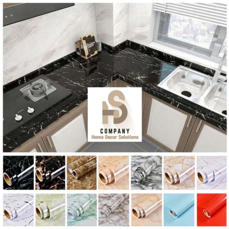 WALLPAPER Kitchen Anti Api Air & Minyak Wallpaper Dapur Kitchen Set Kamar Mandi Wallpaper Premium Da