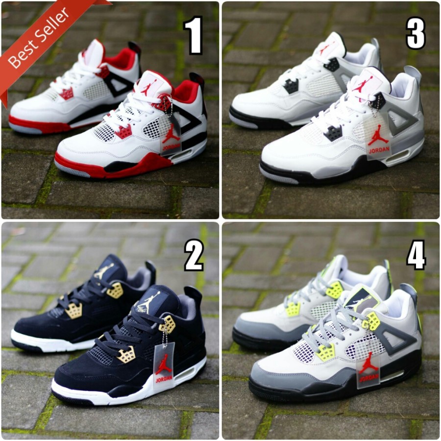 Sepatu Nike Air Jordan 4 Retro Import Vietnam Premium Grade Ori