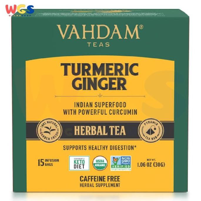 

Jual Vahdam Teas Turmeric Ginger Herbal Tea Caffeine Free 15 Inf Bags 30Gr Teh