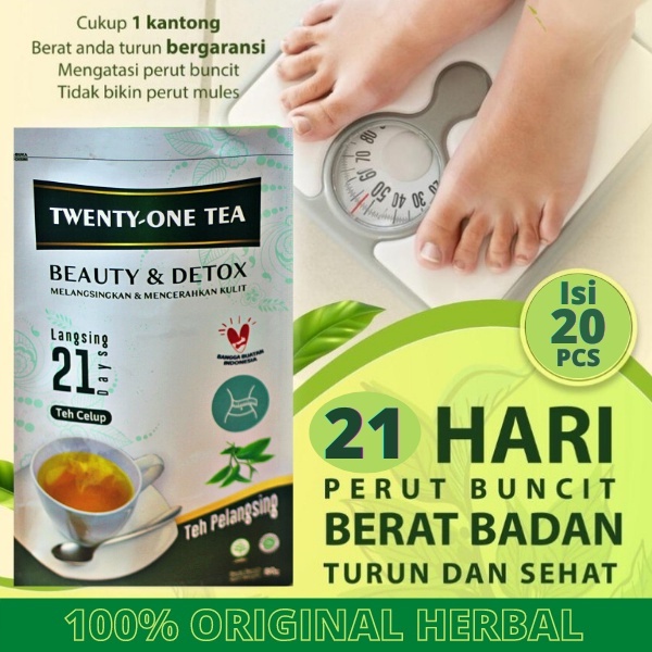 

TWENTY-ONE TEA TEH PELANGSING AMPUH MENURUNKAN BERAT BADAN DAN MENGHILANGKAN PERUT BUNCIT 21 HARI