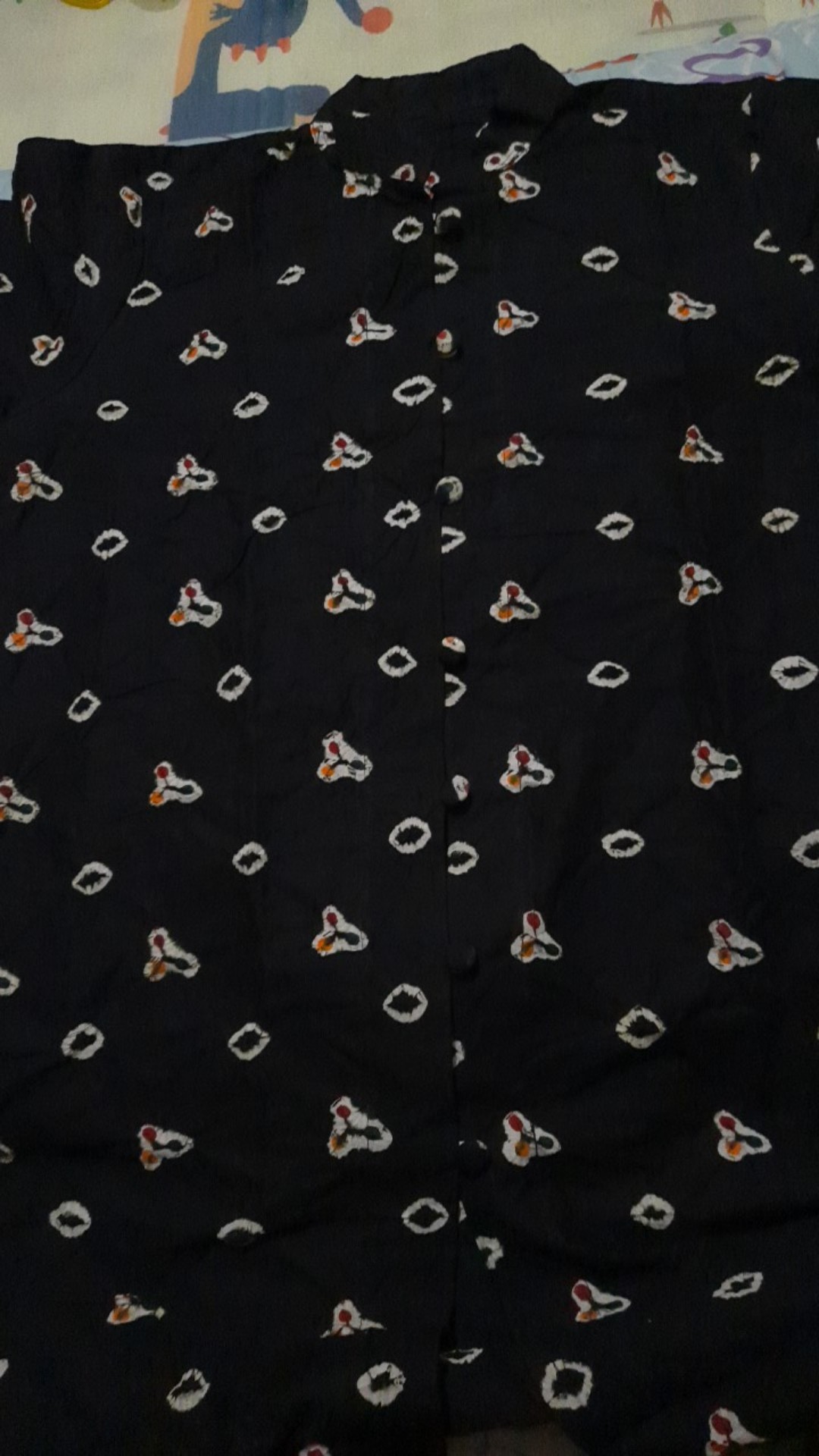 Tunik Batik Jumputan Hitam